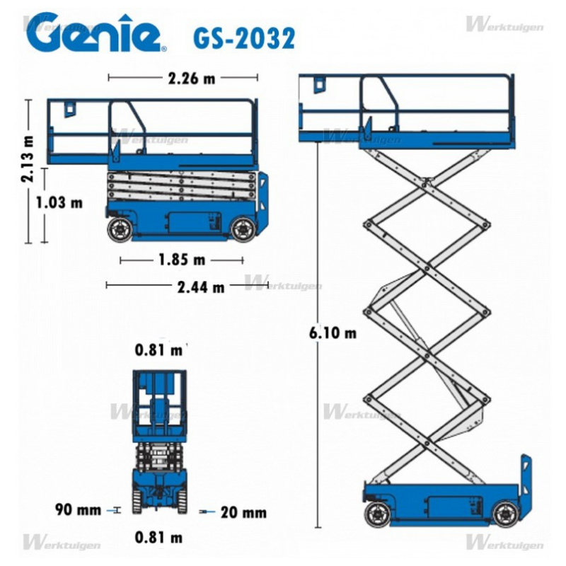 Schaarlift 8m